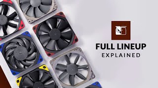 Noctua Fans Lineup Explained 2  F12  S12A  A12x25  S12B Redux  P12 Redux  F12 Industrial [upl. by Tamarah]