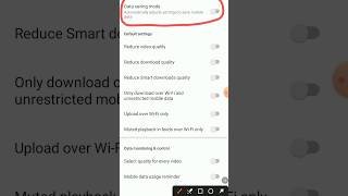 YouTube Data saving enable kaise kareHow to Youtube DATA SAVING setting On datasave datasaving [upl. by Dustman754]