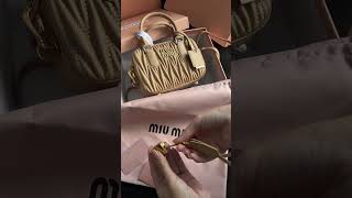 Сумка MiuMiu Arcadie Matelassé Nappa Leather Bag Beige ⏩️httpskatystorecomuaua [upl. by Richarda]