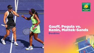 Gauff and Pegula vs Kenin and MattekSands Doubles Highlights  Indian Wells 2024 [upl. by Sallee]