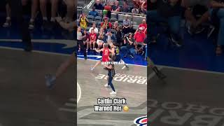 Caitlin Clark warned her defender 😳caitlinclark basketball wnba [upl. by Ttemme952]