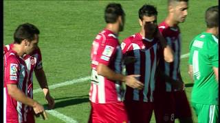 Gol de Marcos Tébar 10 en el Girona FC  SD Ponferradina Jornada 3 [upl. by Bainter]