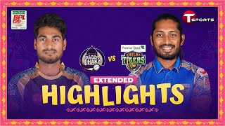 Extended Highlights  Durdanto Dhaka vs Khulna Tigers  BPL 2024  Match 14  T Sports [upl. by Ardnosal819]