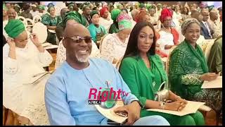 Sen Dino Malaye Gbenga Daniel at Sen Bukola Saraki Mum funeral Services of songs in Lagos [upl. by Ecurb]