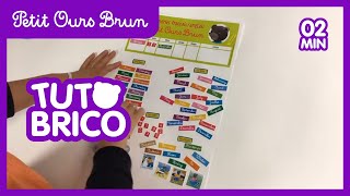 Tuto bricolage  le calendrier bilingue de Petit Ours Brun [upl. by Desma]