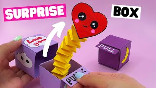 How to make origami SURPRISE BOX origami pop out box [upl. by Gravante]