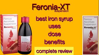 Feronia  xt Syrup for iron  side effects uses  complete review [upl. by Aserahs]