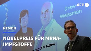 MedizinNobelpreis für ImpfstoffForschende aus Ungarn und den USA  AFP [upl. by Aniwde988]