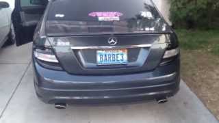 Mercedes C350 MagnaFlow Exhaust Sound [upl. by Sirromaj]