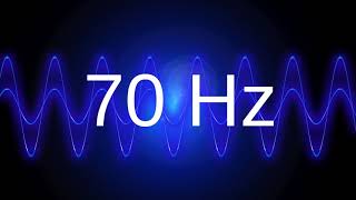 70 Hz clean pure sine wave BASS TEST TONE frequency [upl. by Amej]