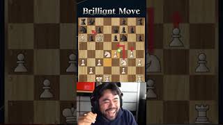 Mind blowing brilliant chess move chess learnchesstactics chessstrategies chesstactics [upl. by Batruk]