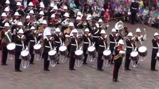 The Royal Marines School of Music  Beating Retreat  8th August 2014 [upl. by Zsuedat835]