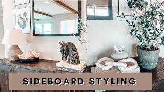 SIDEBOARD STYLING IDEAS  TIPS  2021 [upl. by Lletniuq]