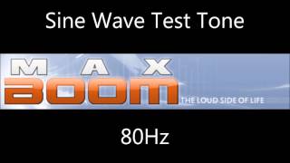 80Hz 0dBFS Sine Wave Test Frequency Hertz 80hz spl [upl. by Saeger927]