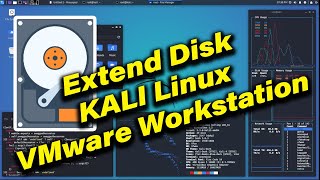 Increase disk space kali Linux VMware workstation How to Extend  Expand Disk space on Kali Linux [upl. by Boehmer]