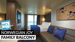 Norwegian Joy  Family Balcony Stateroom Full Walkthrough Tour amp Review 4K  Category B4 [upl. by Ttej]