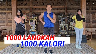 AEROBIK PENURUNAN BERAT BADAN 1000 LANGKAH 1000 KALORI [upl. by Laamaj]