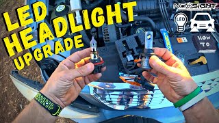 LED Headlight Bulb Upgraded H139008  InstallReview [upl. by Magdaia]