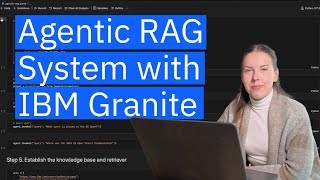 Create a LangChain Agentic RAG system using the IBM Granite308BInstruct model [upl. by Kleon]