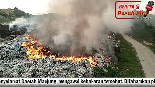 Pusat pelupusan sampah Teluk Mengkudu terbakar [upl. by Eelreveb529]