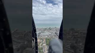 the fabulous Lancaster bomber flying into Southend airport via Eastbourne airshow [upl. by Walt]