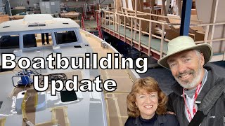 ALUMINUM SAILBOAT Pt 20  Build Update amp Annapolis Sailboat Show  EP 241 [upl. by Nadabus]