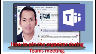 Microsoft Teams Tutorial How to PIN organizer during Teams meeting [upl. by Notecnirp]