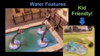 Easy Water Feature Terrain  Kid Friendly Crafting [upl. by Yetta175]