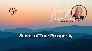 October 17  Daily Devotion  Secret of True Prosperity  Zac Poonen [upl. by Ceciley]