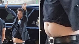 Green Day Frontman Billie Joe Armstrong Showcases His Dad Bod At LAX [upl. by Eelaras]