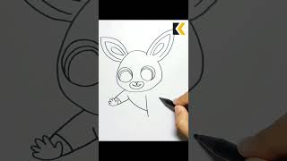 How To Draw Charlie Easily charlie bingbunny cartoon drawing kidosdrawing [upl. by Ahsiener]