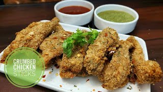 Crumbed Chicken Sticks in Havells Air Fryer  Easy Crumbed Chicken Recipe You Cant Afford To Miss [upl. by Nnylkcaj581]