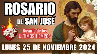 🔥EL MEJOR ROSARIO para Tiempos Difíciles❤️ROSARIO a San JOSÉ❤️Lunes 25 de Noviembre 2024 [upl. by Laroc548]