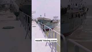 Cargo vessel kissing the other ship sea safety [upl. by Georges]