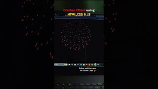 Cracker Effect Using HTML  CSS  JS [upl. by Latreshia]