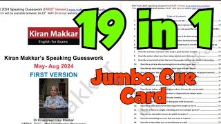 MAY TO AUGUST CUE CARDS 2024  MAKKAR MAY TO AUGUST CUE CARDS 2024  IELTS SPEAKING EXAM 2024 ielts [upl. by Nyrehtak]