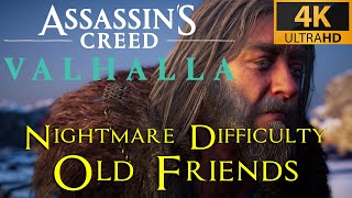 AC Valhalla  Old Friends  Nightmare Aesir difficulty playthrough [upl. by Nomma]