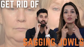 Get Rid of sagging jowls From a Doctor Tighten Face fix sagging in 10 minutes [upl. by Feirahs923]