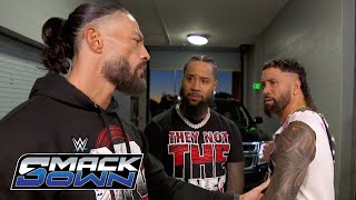 Jey Uso has a tense exchange with Roman Reigns SmackDown highlights Oct 18 2024 [upl. by Yrrehc]