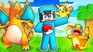 Adopté a Mi Propia Familia POKEMON en Minecraft [upl. by Anerac620]