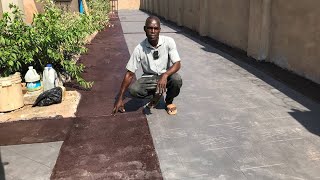 Cost of Stamp Concrete Flooring Per Metre amp Required Materials in Edo State Nigeria [upl. by Asilrak]