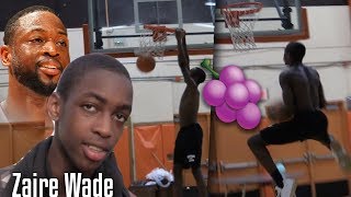 DWade Son quotZaire Wadequot SHOWS OFF his DUNK Package [upl. by Velleman]