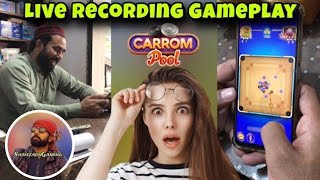 Carrompool First Time Live Recording Gameplay 😱  Shahzad’s Gaming  Carrom Disc Pool  Miniclip [upl. by Eluk444]