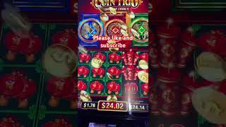 So close Almost a Full Screen of the Lanterns 🏮 Coin Trio Slot Machine shorts [upl. by Tracay845]