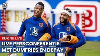 KIJK TERUG Memphis Depay en Denzel Dumfries vertellen over Oranje [upl. by Aved]