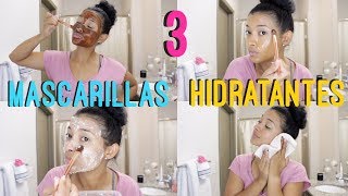 HIDRATA TU PIEL EN 15 MINUTOS CON PRODUCTOS NATURALES3 MASCARILLAS PARA PIEL SECA 😉 [upl. by Nilhtac]