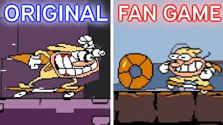 Pizza Tower but MINI NOISE Pizza Tower Fan Games Gameplay [upl. by Harrell]