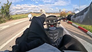 Pov Derbi Mulhacen 125 chasing Kawasaki z900 [upl. by Haikan127]