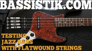 Standard jazz bass US w flatwound strings [upl. by Enelyw]