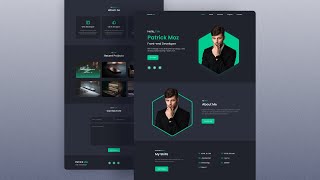 Responsive Personal Portfolio Website Using HTML CSS amp JavaScript [upl. by Joshua]